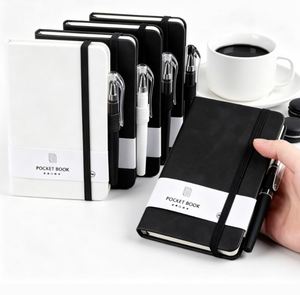 Nuevo Cuaderno de Oficina de Alta Calidad al por Mayor, Personalizado, de Cuero PU, A5/A6/A7, con Banda Elástica y Bolsillo, Diario - Product Image 1