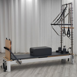Máquina de Pilates <span class=keywords><strong>Reformer</strong></span> de Aluminio de Uso Comercial para Estudio, <span class=keywords><strong>Reformer</strong></span> de Pilates de Madera con Torre para Entrenamiento - Product Image 1