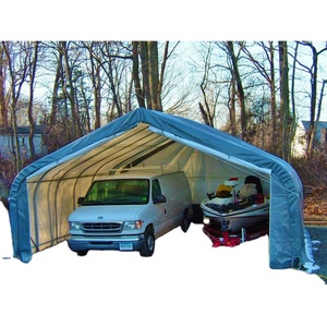 Auvent de voiture robuste avec cadre en acier galvanisé et toit en polycarbonate résistant aux UV pour la protection des véhicules en extérieur - Product Image 4