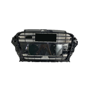 Grille ABS Design à la mode avec peinture de remplacement ACC Grille avant noire pour <span class=keywords><strong>Audi</strong></span> <span class=keywords><strong>A3</strong></span> S3 2014-2016 - Product Image 3