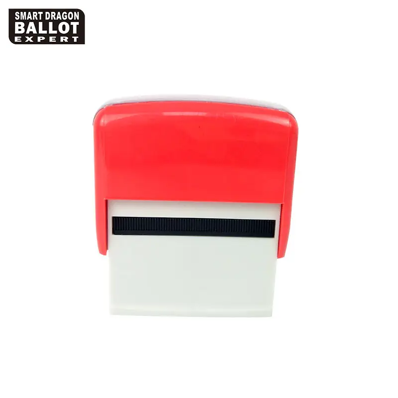 투표를 위한 플라스틱 잉크 우표를 잉크로 쓰는 장방형 선거 사무실 사용 각자