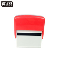 Tampon encreur rectangulaire en plastique noir à encre noire pour usage électoral, avec logo personnalisé, pour le vote Smart Dragon Ballot Expert