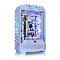 Boîtier de PC Thermaltake Tower 300 compatible MATX avec support de refroidissement par eau de 420 mm, neuf