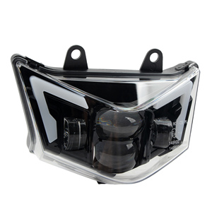 ไฟหน้า LED สำหรับรถมอเตอร์ไซค์ <span class=keywords><strong>Kawasaki</strong></span> <span class=keywords><strong>D</strong></span>-<span class=keywords><strong>Tracker</strong></span> 125 KLX125 <span class=keywords><strong>150</strong></span> ปี 2010-2016 และ KLX450R ปี 2008-2021 แบบมอเตอร์ครอส พร้อมไฟสูง-ต่ำ และไฟหรี่ - Product Image 1