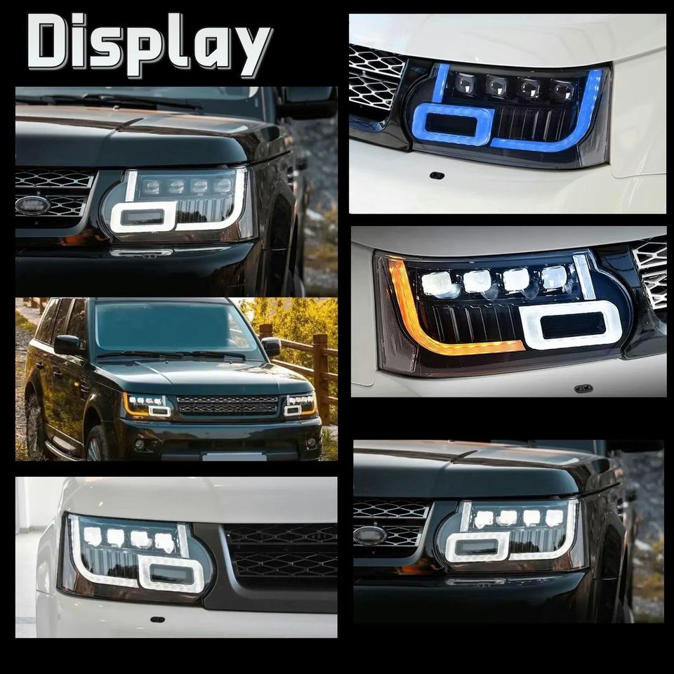 Signature Drl Land Rover Range Rover Sport 2005-2013 DRL LED Modified Headlight Assembly Upgrade ...