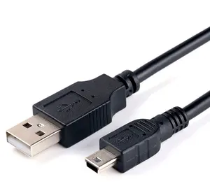 OEM ميني USB 2.0 كابل 5Pin ميني USB إلى USB سريع شاحن بيانات كابلات MP3 MP4 لاعب جهاز تسجيل فيديو رقمي للسيارات GPS كاميرا رقمية HDD الذكية التلفزيون