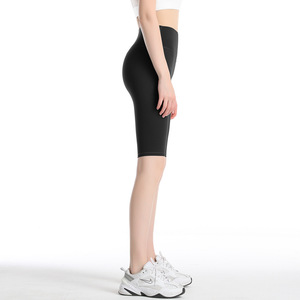 เลกกิ้งผ้ายืดเอวสูงสำหรับผู้หญิง,เลกกิ้งโยคะสีนู้ด - Product Image 4