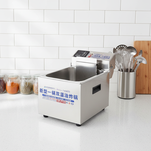 業務用12L電気フライヤー、レストラン用、卓上ステンレス製フライヤー、温度調節機能付き - Product Image 1