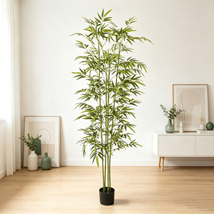 JWS4200 Nouvelle Conception <span class=keywords><strong>Plante</strong></span> <span class=keywords><strong>Artificielle</strong></span> <span class=keywords><strong>Bambou</strong></span> Arbre Artificiel Décoration Intérieure Salon Jardin KD Plantes - Product Image 4