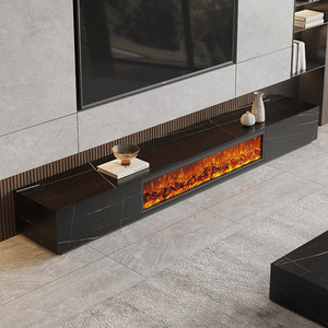 Muebles <span class=keywords><strong>para</strong></span> el Hogar, Juegos <span class=keywords><strong>de</strong></span> Sala <span class=keywords><strong>de</strong></span> Estar Modernos, Mueble <span class=keywords><strong>para</strong></span> <span class=keywords><strong>TV</strong></span> con Chimenea <span class=keywords><strong>de</strong></span> Mármol y Juego <span class=keywords><strong>de</strong></span> <span class=keywords><strong>Mesa</strong></span> con Cajones - Product Image 4