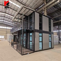 Maison extensible, maison modulaire pliable, conteneur de 20 pieds, 40 pieds, préfabriquée, portable, maisons minuscules prêtes à l'emploi, 3 chambres, dépliable sur roues