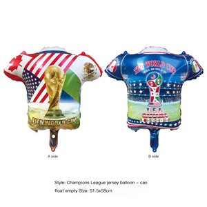 Globos de Jersey de Fútbol Estilo Flotante de 58 cm, Tamaño Grande, Logotipos de Equipos Nacionales, Decoración para Fiestas Deportivas - Product Image 3