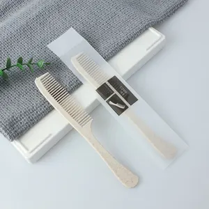Wholesale Cheap Eco friendly Hotel Personalized Straight Long Handle Hotel Hair Care Combs