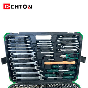 ชุดเครื่องมือซ่อมรถยนต์ CHTON Kawataku 202 ชิ้น ชุดประแจบล็อก 1/2 นิ้ว พร้อมด้ามขันแบบมีเฟือง ไขควง และกล่องเครื่องมือแบบแข็ง - Product Image 4