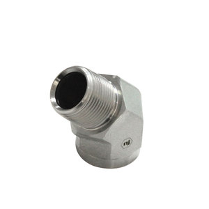 Raccords hydrauliques en acier à 45 degrés, <span class=keywords><strong>mâle</strong></span> vers <span class=keywords><strong>femelle</strong></span>, NPTF, solides - Product Image 2
