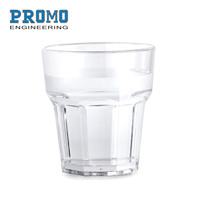 Fabricant original en plastique Vente en gros 200ml Tasse à bière Tasse octogonale personnalisée Tasse en plastique pour whisky Ustensiles pour boire du vin