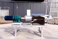 Épurateur de fumier à vis rotative pour le traitement du fumier de vache, de chèvre, de poulet et de porc en ferme, avec moteur à boîte de vitesses et composants essentiels
