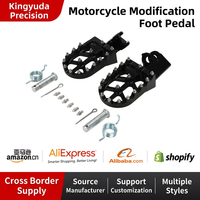 Pijakan Kaki Lebar OEM CNC Custom Anodized Aerospace Aluminium, Kompatibel dengan Sepeda Motor Honda CT125 Hunter Cub