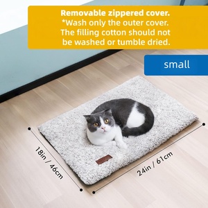 Lit pour chat et <span class=keywords><strong>chien</strong></span> auto-chauffant moderne, housse amovible, base antidérapante, lavable, thermique, auto-chauffant, couleur et taille personnalisées, hiver - Product Image 1