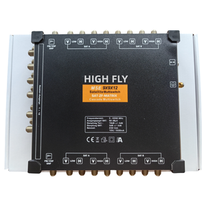 Highfly 9912 Satelliten-TV-System Multiswitcher MSE 9X9X12 Kaskade <span class=keywords><strong>8</strong></span> SAT +1 Terreingang <span class=keywords><strong>12</strong></span> Empfänger 47-800MHz/950-2150MHz - Product Image 2