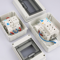 Boîte de distribution électrique HT-5way en ABS+PC, 5 voies, étanche IP65, avec disjoncteur