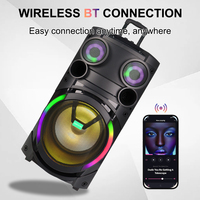 SING-E ZQS12150 Producción de Fábrica Nuevo Altavoz Inalámbrico BT de 12 Pulgadas con Audio, Karaoke Profesional para Exteriores con Carga