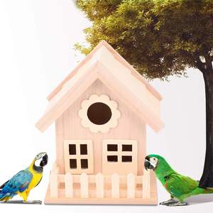 Ongeverfde Houten Vogelhuisjes Natuurlijk Onafgewerkt Houten Vogelhuisje Om <span class=keywords><strong>Mini</strong></span>-Vogelnest Te Schilderen - Product Image 2