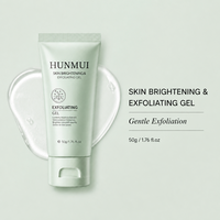 Gel exfoliant 50g Centella Asiatica Nicotinamide Acide malique Nettoyant visage éclaircissant Doux Nettoyage des pores Peau lisse