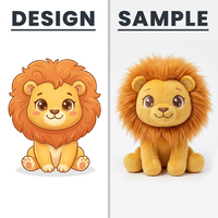 Créez votre propre peluche lion personnalisée, animaux en peluche doux personnalisables, coton PP, jouet en peluche chat personnalisé pour l'anniversaire d'un enfant