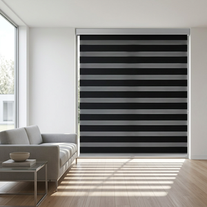 Persianas Enrollables Zebra Eléctricas Modernas de Alta Calidad, Persianas Motorizadas Día y Noche con Control Remoto Bluetooth Integrado para Oficina y Baño - Product Image 3