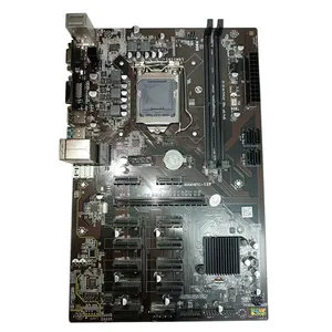 B250 Motherboard PCIe X1 PCI-E X16 LGA 1151 DDR4 SATA USB 3.0 VGA DVI-I for 12 Graphics Card