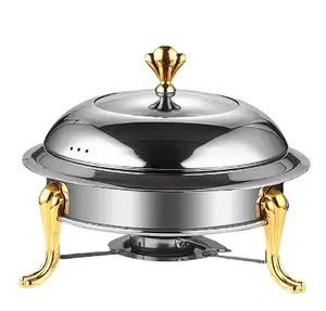 Stainless Steel Alcohol Heated Food Pot