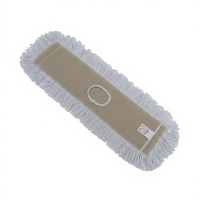 Ensemble complet de balai à poussière plat avec long manche pour le nettoyage à sec des grands sols d'hôtels et de bureaux