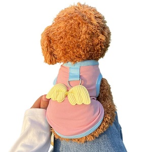 Gilet en soie glacée pour animaux de compagnie printemps/été avec petites ailes - Dropshipping disponible pour chats, petits chiots, Bichons, Pomeranians, et - Product Image 5