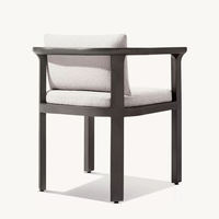 Ensemble de table et chaises de salle à manger de style nordique et américain, en métal haut de gamme, pour extérieur, cour, jardin, balcon, imperméable et résistant aux rayons UV, 8 places