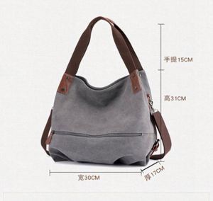 Nouveau sac hobo en toile tendance, sac bandoulière, sac messager, sac fourre-tout décontracté pour femmes - Product Image 6