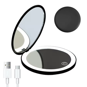 <strong>2026</strong> <strong>Trending</strong> <strong>Product</strong> Portable Powerbank Ultra-thin 3000mah Super Fast Charging Compact Pocket Led Makeup Mirror with Power Bank - Product Image 4