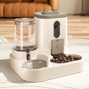 موزع طعام وماء أوتوماتيكي للحيوانات الأليفة 2 في 1 يعمل بالجاذبية للكلاب والقطط - Product Image 5