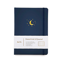 Venta caliente Uptodate A5 Suministros de oficina Punteado Diario de cuero mensual Libro Bullet Planner Diario Cuadernos cuadrados-Papel al por mayor