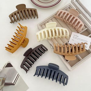 Jepit Rambut Akrilik Gaya Korea Ukuran Besar Model Hiu, Minimalis untuk Bagian Belakang Kepala, Terinspirasi Instagram, Buatan Tangan, DIY, untuk Wanita - Product Image 1