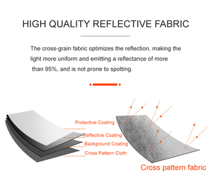 แผ่นสะท้อนแสงรูปตัวยูสำหรับถ่ายภาพบุคคลในสตูดิโอ สีเงิน ดำ ขาว แผ่นสะท้อนแสงแบบ U สำหรับแฟลช - Product Image 2
