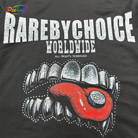 T-shirt à manches longues pour homme, imprimé DTG personnalisé avec strass, double couche, 100% coton, fabriqué par PEERAGE