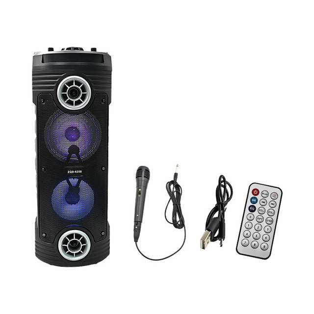 6.5 Inch Subwoofer Outdoor Waterproof Karaoke Party BT Speakers with Wireless Microphone