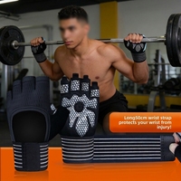 Gants de fitness résistants à l'usure, respirants, pour la musculation, avec support de poignet épais, pour l'entraînement sportif et les exercices avec haltères
