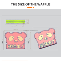 Gaufrier Rotatif Commercial en Forme de Panda 1200W avec Contrôle Numérique et Service de Moules Personnalisés