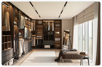 Armoire de chambre à coucher avec placard Armoire en bois personnalisée en Chine