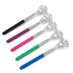 Telescopic Stainless Steel Back Scratcher Ghost Hand Design Self Help Tool For Senior Citizens Gift Multicolor Options - Product Image 1