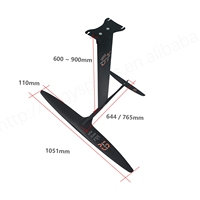 Hydrofoil 2025 GY H 1051 en fibre de carbone et mât en aluminium, aile de kitesurf haute performance, foil de surf, sports nautiques, pompe Efoil 915 cm²