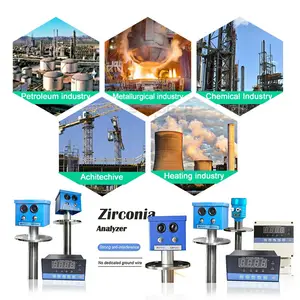 Sensore di Ossigeno in Zirconia e Analizzatore per Caldaie Industriali, Trasmettitore 4-20mA OEM in Acciaio Inox 304 per Uso in Canna Fumaria - Product Image 6