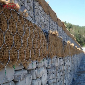 Galvanized 100x100x100 <b>Garden</b> Gabion Fence <b>Mesh</b> Twist-Laced Gauge Cages with Hexagonal Holes - Product Image 2